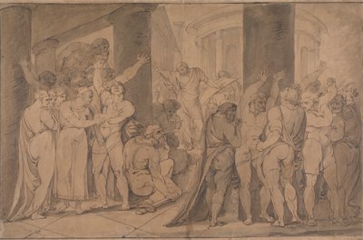El cuerpo de Lucrecia expuesto a los romanos de James Jefferys