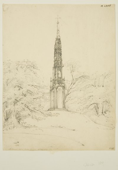 Bristol High Cross en los Jardines de Stourhead, 25 de mayo de 1819 de James Johnson