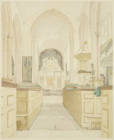 Interior de la Iglesia de Todos los Santos de James Johnson