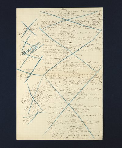 Manuscrito autógrafo del episodio 
