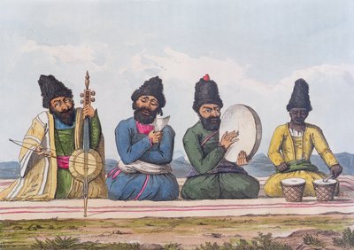 Músicos persas de 
