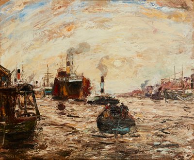 El sol del oeste, río Clyde de James Kay