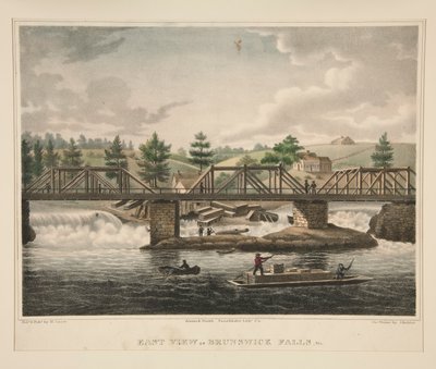 Vista este de Brunswick Falls, Me. de James Kidder