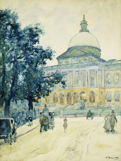 La Casa del Estado Bullfinch, Boston, 1898 de James Kinsella