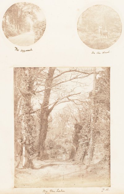 El enfoque, en el bosque, junto al lago, 1853-56 de James Knight