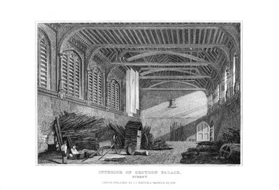 Interior del Palacio de Croydon, Surrey, 1829 de James Lambert