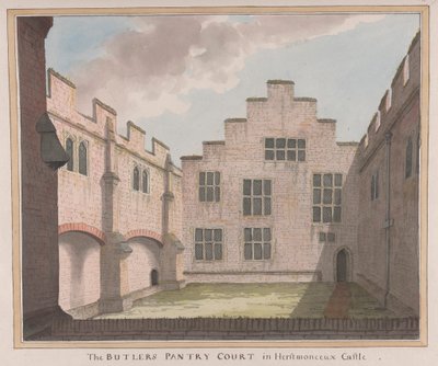 Castillo de Herstmonceux, Sussex Oriental: La Corte de la Despensa del Mayordomo de James Lambert  of Lewes