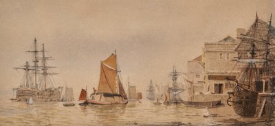 Puesta de sol en el río Medway de James Lawson Stewart