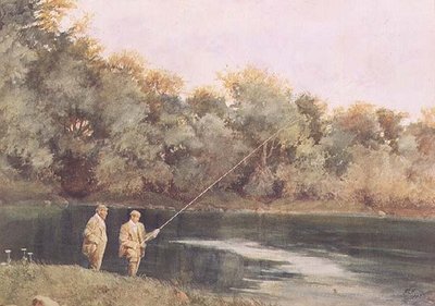 En el estanque Vale of Health, Hampstead Heath de James Loxham Browne