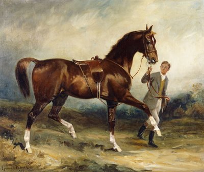 Caballo y Mozo en un Paisaje de James Lynwood Palmer