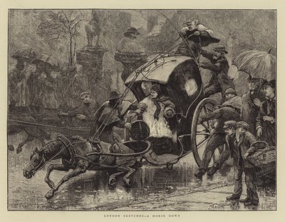 Bocetos de Londres, un Caballo caído de James Macbeth