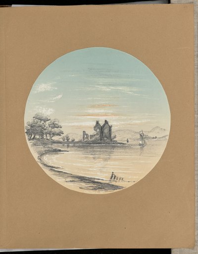 [Ruinas en la orilla] de James Makgill Heriot Maitland