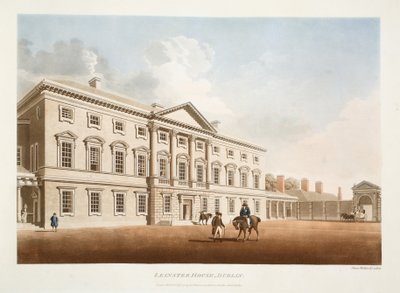 Leinster House, Dublín, 1792 de James Malton