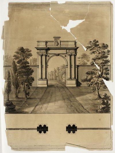 Entrada monumental al cementerio de James Malton
