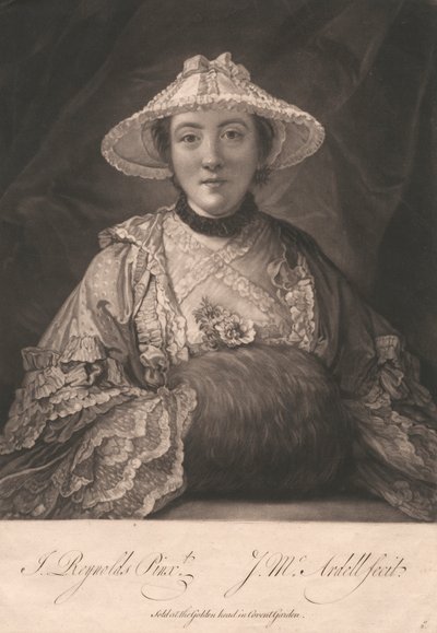 Lady Fenhoulet cuando la Srta. Anne Day de James McArdell