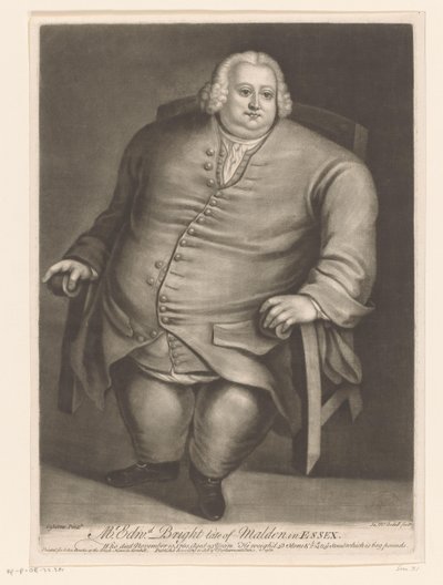 Portret de Edward Bright Sr. Edwd. Bright late of Malden en Essex (título sobre el objeto) de James McArdell