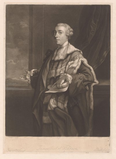 Retrato de James Fitzgerald de James McArdell