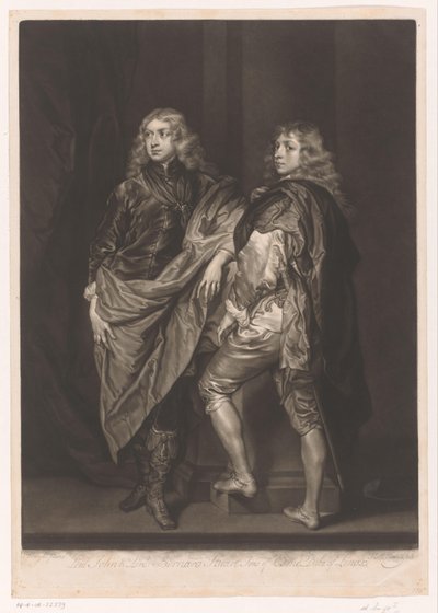 Retrato de John y Bernard Stuart de James McArdell