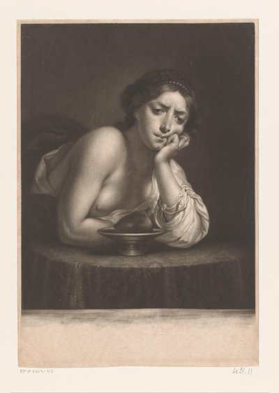 Sigismunda con el corazón de Guiscardo de James McArdell