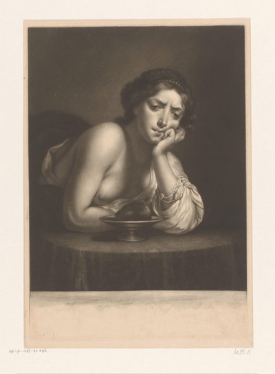 Sigismunda con el corazón de Guiscardo de James McArdell