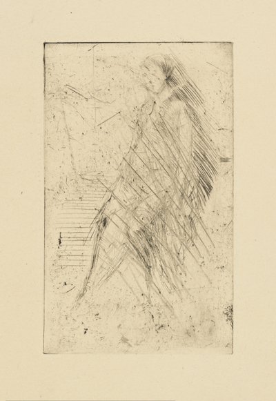 [76] Impresiones de planchas canceladas de Whistler - Descansando de James Abbott McNeill Whistler