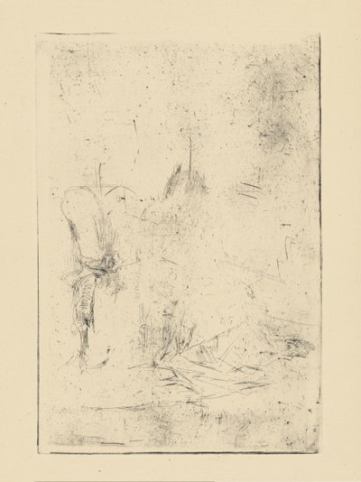 [76] Impresiones de planchas canceladas de Whistler - [Figura sentada]. de James Abbott McNeill Whistler