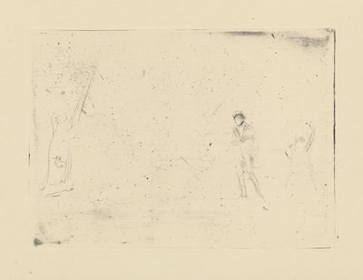 [76] Impresiones de planchas canceladas de Whistler - [Dos figuras]. de James Abbott McNeill Whistler