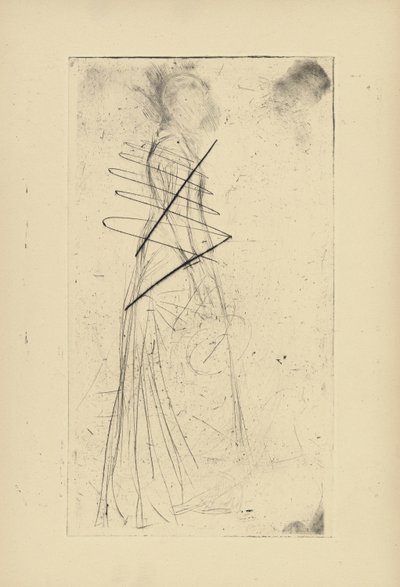[76] Impresiones de planchas canceladas de Whistler - [Mujer de pie]. de James Abbott McNeill Whistler
