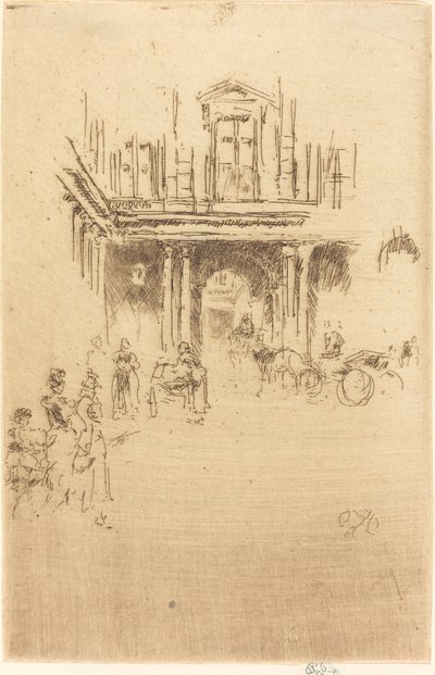 Una Esquina del Palais Royal de James Abbott McNeill Whistler