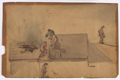 Un incendio en Pomfret de James Abbott McNeill Whistler