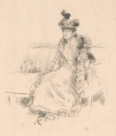 Una dama sentada de James Abbott McNeill Whistler