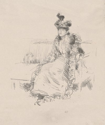 Una dama sentada de James Abbott McNeill Whistler