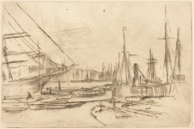Un boceto de Billingsgate de James McNeill Whistler