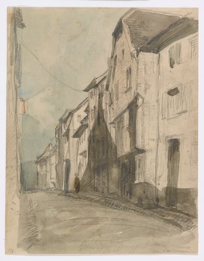 Una calle en Saverne de James Abbott McNeill Whistler
