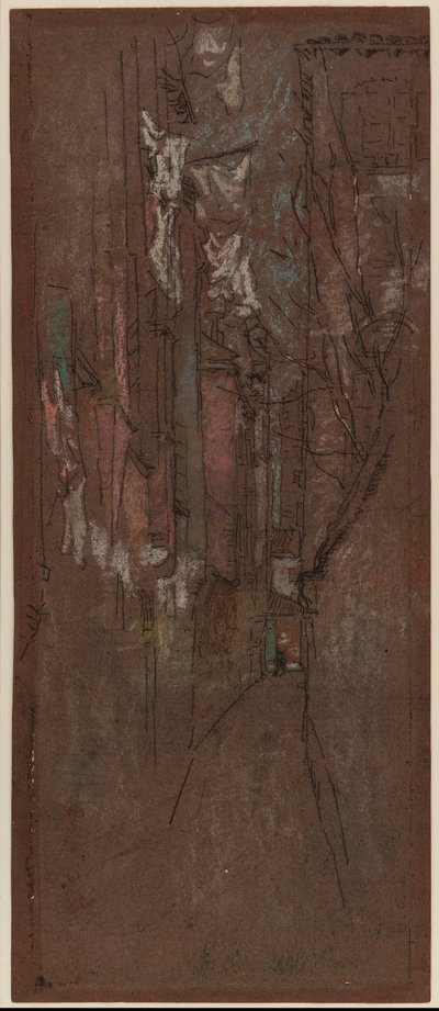Una calle en Venecia de James Abbott McNeill Whistler