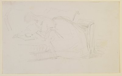 Una chica reclinada en un sofá, leyendo de James Abbott McNeill Whistler