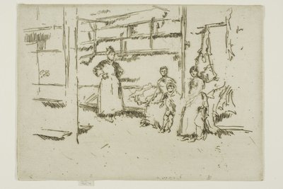 Después de la Venta, Intercambio de Ropa, Houndsditch de James Abbott McNeill Whistler
