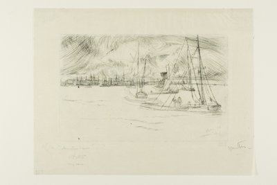 Ámsterdam, desde el Tolhuis de James Abbott McNeill Whistler