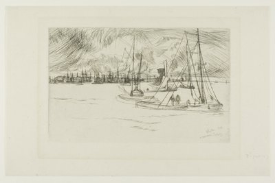 Ámsterdam, desde el Tolhuis de James Abbott McNeill Whistler