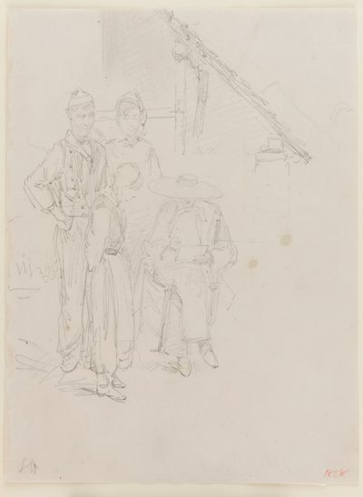 Un artista dibujando de James Abbott McNeill Whistler