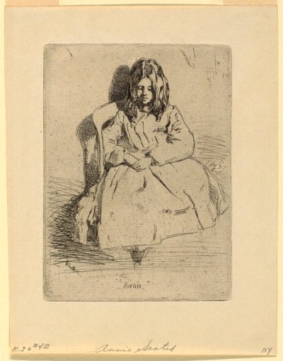 Annie, Sentada de James Abbott McNeill Whistler