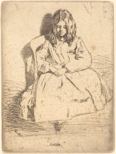 Annie sentada de James Abbott McNeill Whistler