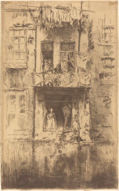 Balcón, Ámsterdam de James Abbott McNeill Whistler
