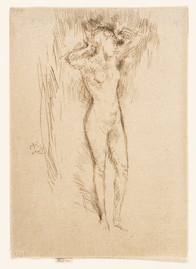 Atando el cabello de James Abbott McNeill Whistler