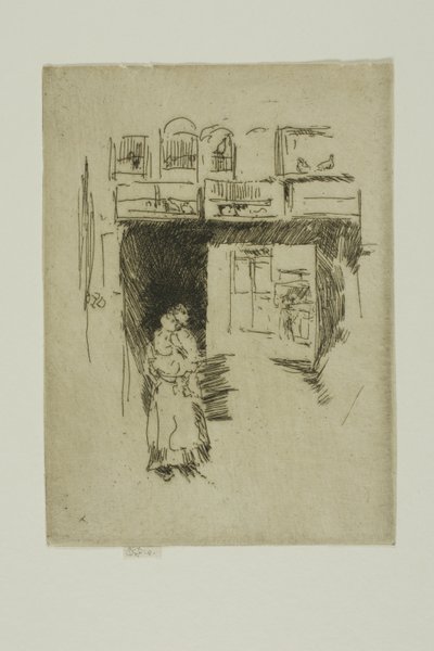 Tienda de pájaros - Seven Dials de James Abbott McNeill Whistler