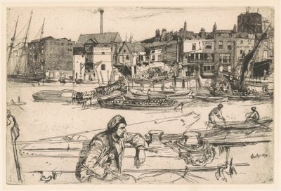 Muelle del León Negro de James Abbott McNeill Whistler