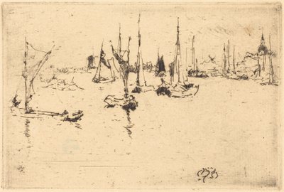 Barcas, Dordrecht de James McNeill Whistler