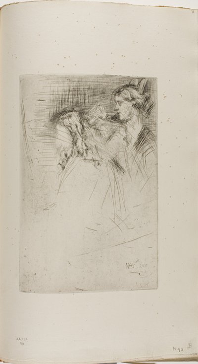 Cepillando el cabello de James Abbott McNeill Whistler