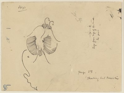 Mariposa (anverso); fragmento de mariposa (reverso) de James McNeill Whistler