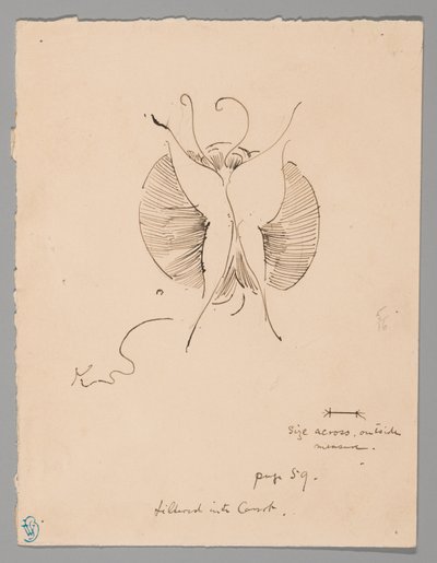 Mariposa (anverso); fragmento de mariposa (reverso) de James McNeill Whistler